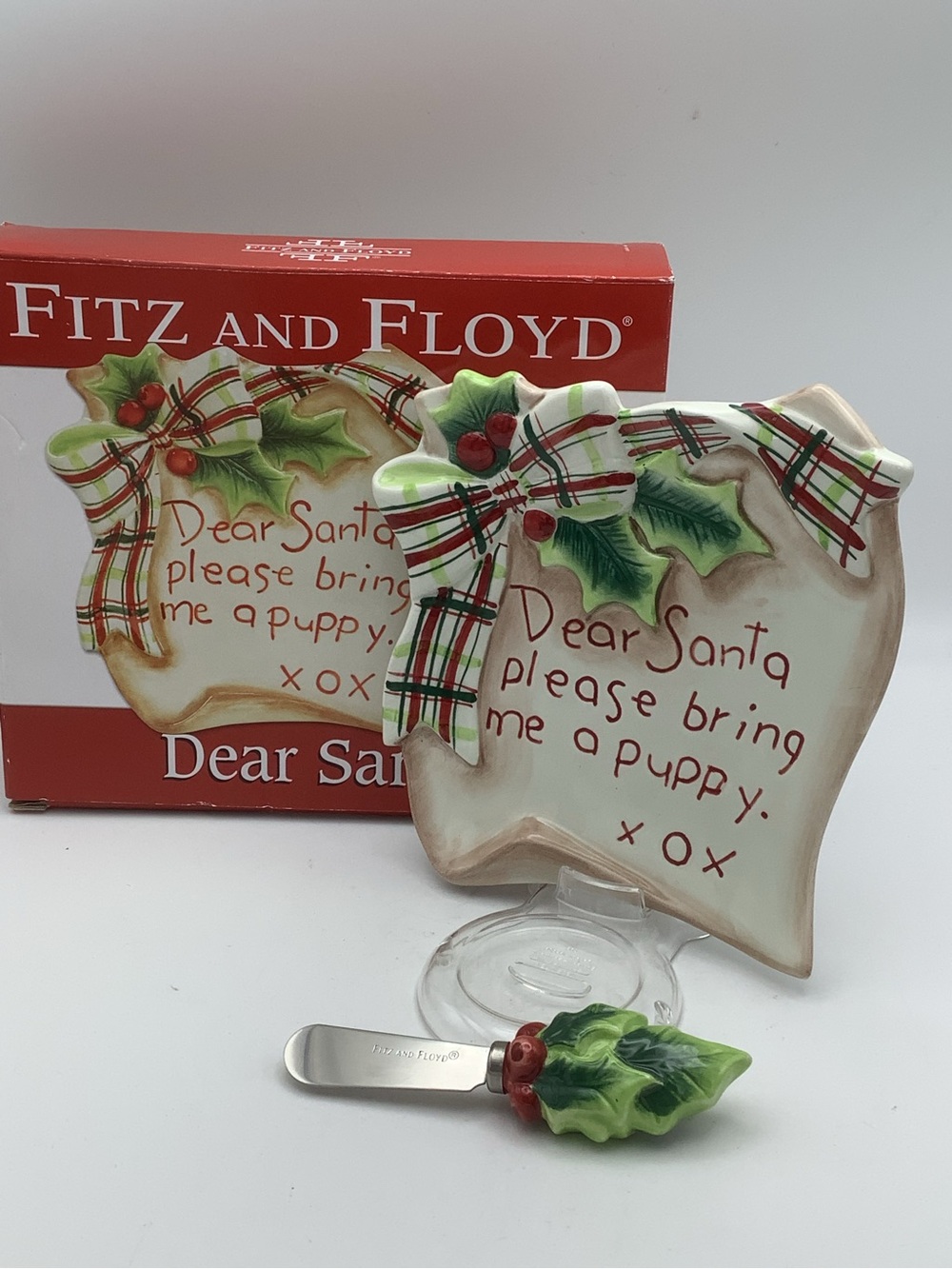 Fitz and Floyd 'Dear Santa' Holiday Snack  Set
